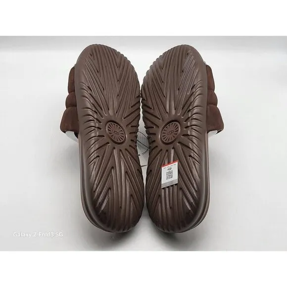 UGG Mens Union Slide Sandals Size 12 Brown Comfortable Cushioned Footbed