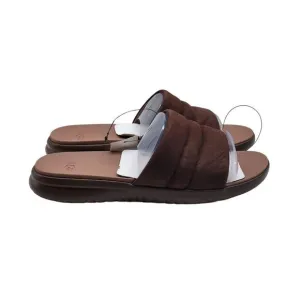 UGG Mens Union Slide Sandals Size 12 Brown Comfortable Cushioned Footbed