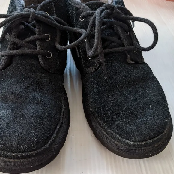 UGG Neumel Black Suede Leather Chukka Ankle Boots men's size 7