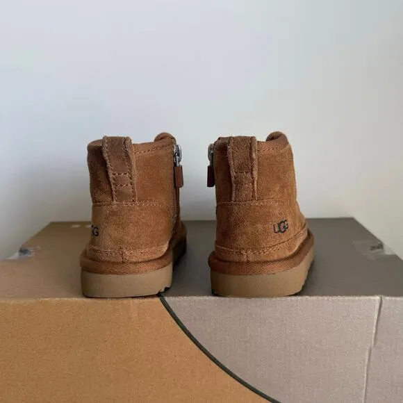 Ugg Neumel II Chestnut Suede Toddler Boots- SZ 7 C