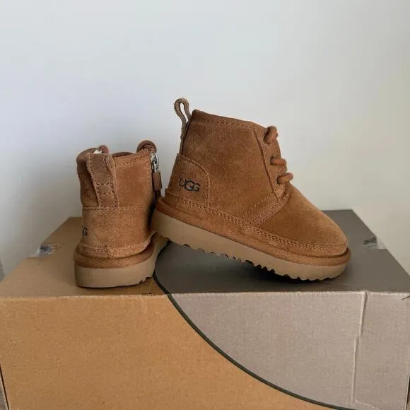 Ugg Neumel II Chestnut Suede Toddler Boots- SZ 7 C