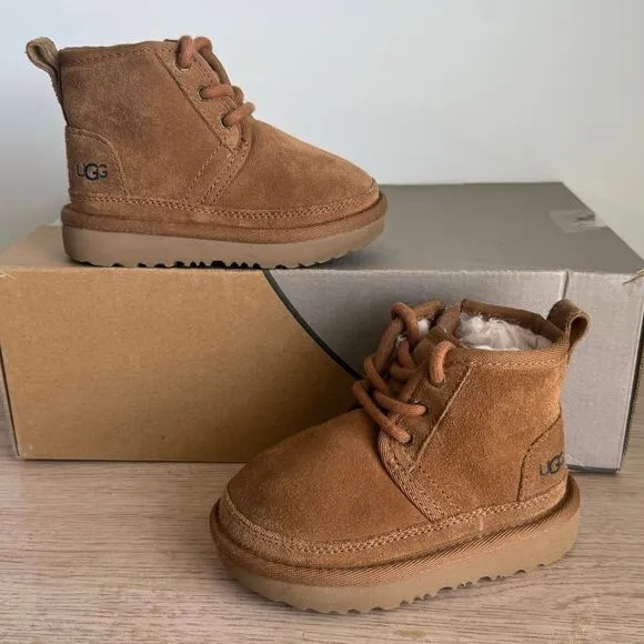 Ugg Neumel II Chestnut Suede Toddler Boots- SZ 7 C