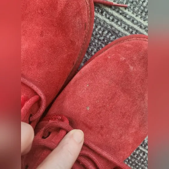 UGG Red Suede Neumel Lace Boots
