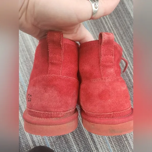 UGG Red Suede Neumel Lace Boots