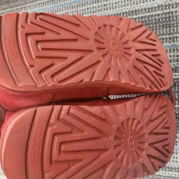 UGG Red Suede Neumel Lace Boots