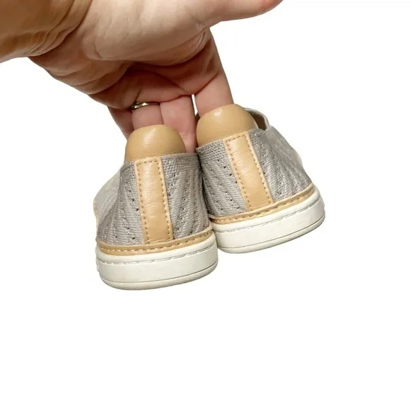 UGG Sammy Knit Trainer Gray Slip On Flat Casual Shoes