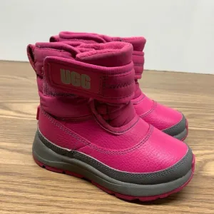UGG Snow Boots Taney Pink Waterproof Faux Fur Insole Fuchsia Toddler Size 8