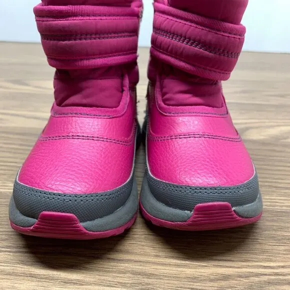 UGG Snow Boots Taney Pink Waterproof Faux Fur Insole Fuchsia Toddler Size 8