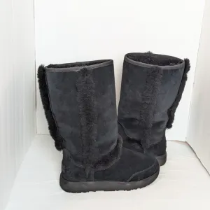 UGG Sundance waterproof suede and shearling boots