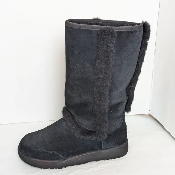 UGG Sundance waterproof suede and shearling boots