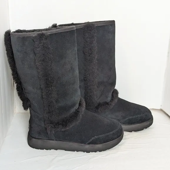UGG Sundance waterproof suede and shearling boots