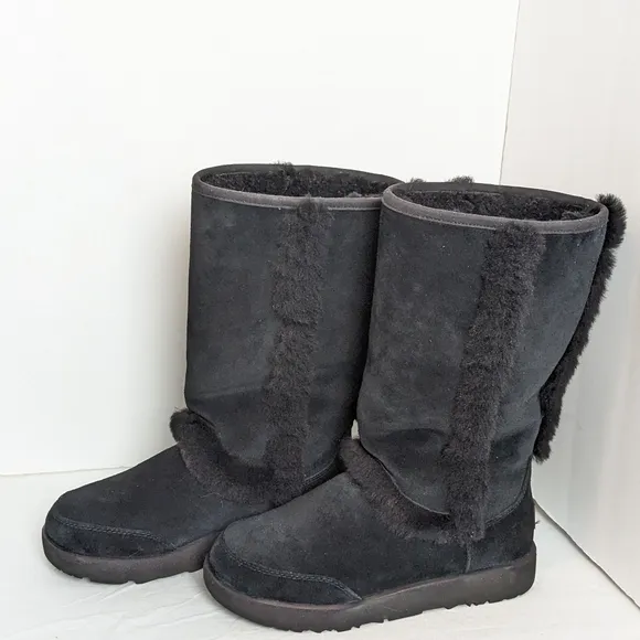 UGG Sundance waterproof suede and shearling boots
