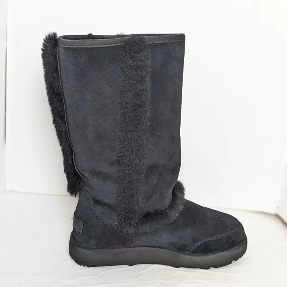 UGG Sundance waterproof suede and shearling boots