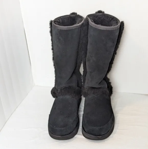 UGG Sundance waterproof suede and shearling boots