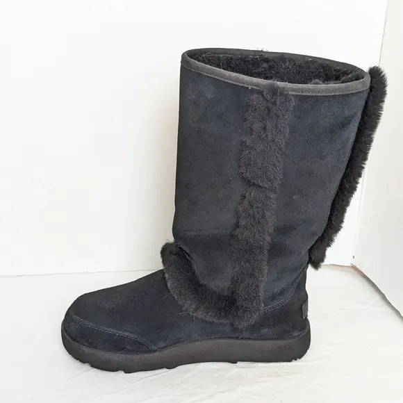 UGG Sundance waterproof suede and shearling boots