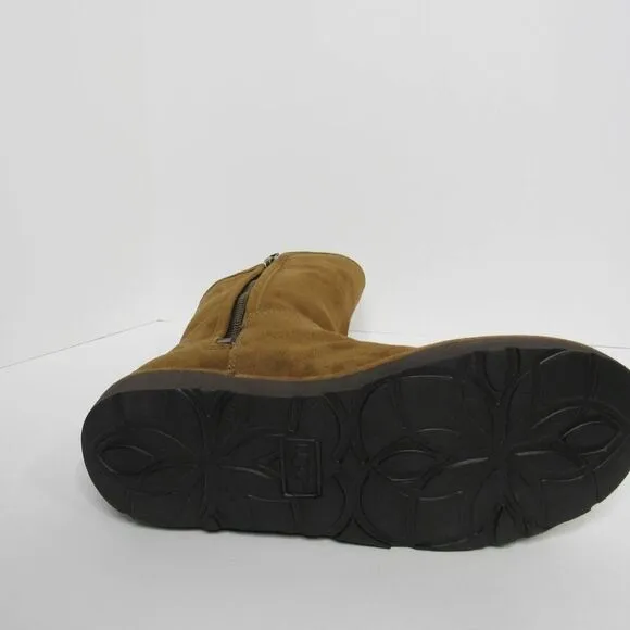 UGG ABREE MINI ZIP BOOTS CHESTNUT