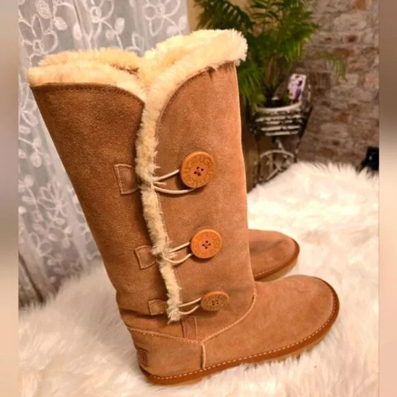 UGG Brown Suede Boots Size 10 Womens