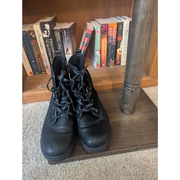 Ugg Womens Size 10 Hapsburg Hiker Black Waterproof Leather Suede Duck Rain Boots