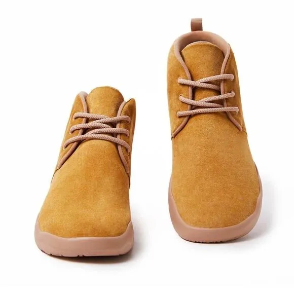 UIN Men's Ankle Chelsea Boots Casual Lace Up Shoes(BILBAO KHAKI ) New No Box