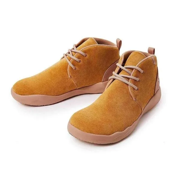 UIN Men's Ankle Chelsea Boots Casual Lace Up Shoes(BILBAO KHAKI ) New No Box