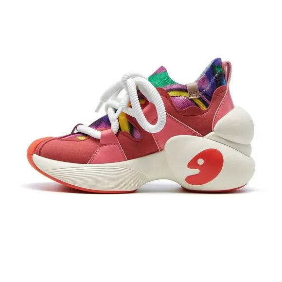 UIN Women's Walking Shoes Casual Travel Fashion Sneakers(COLORFUL RHYME)