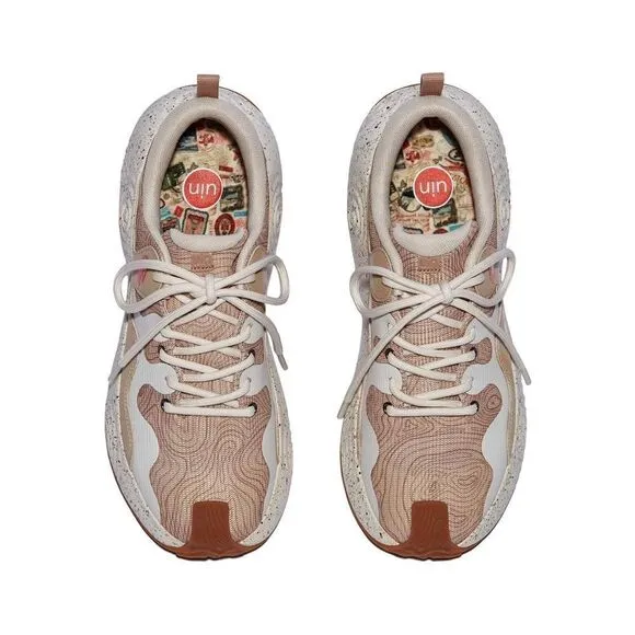 UIN Women's Walking Shoes Casual Travel Sneaker (Sesame Brown Brava III)