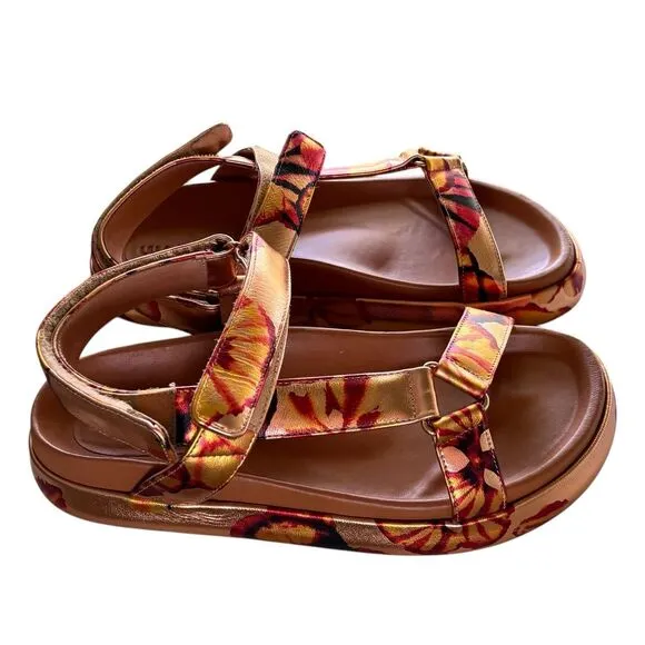 ULLA JOHNSON Astra Sandal in Rose Gold Leather NWB Size 37