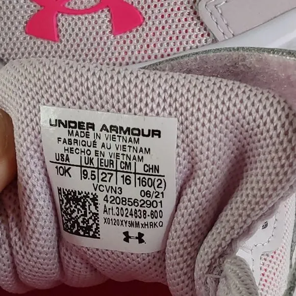 UNDER ARMOUR 'ASSERT 9' ATHLETIC RUNNING SHOES &quot;ELECTRIC PINK&quot;