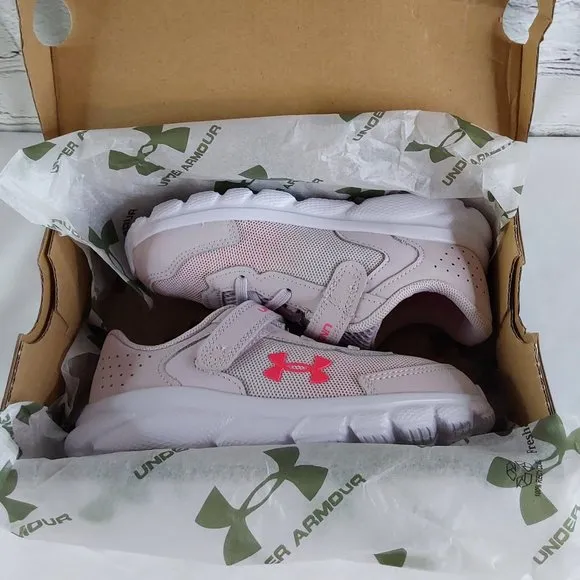 UNDER ARMOUR 'ASSERT 9' ATHLETIC RUNNING SHOES &quot;ELECTRIC PINK&quot;
