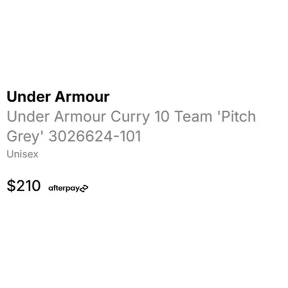 Under Armour Curry Team Pitch Grey 10 Basketball Shoes Athletic Sneakers Mens
