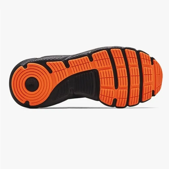 Under Armour Men's Black and Orange Running Shoes