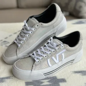 Valentino White Sneakers Minimalist Design