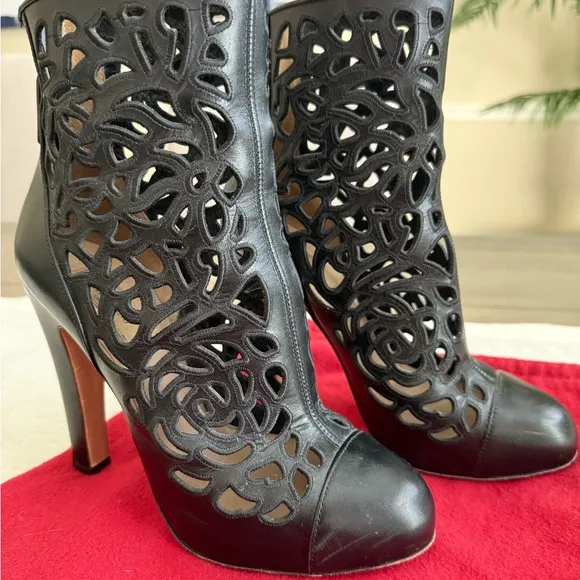 Valentino Women's Black Leather Boots