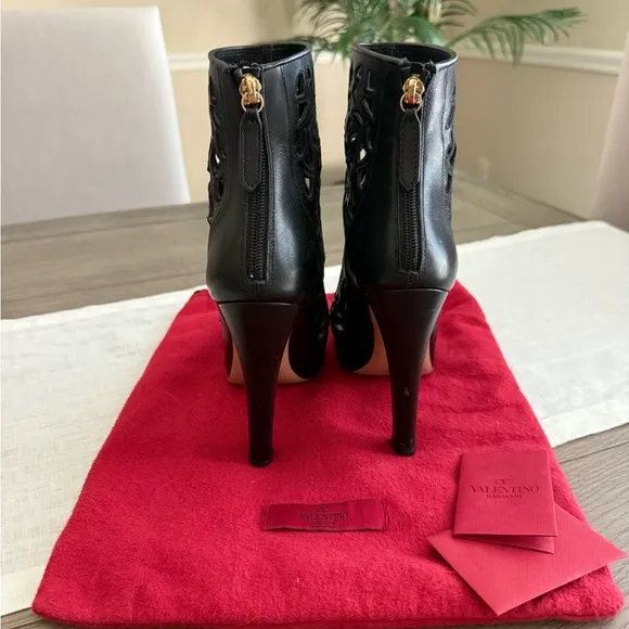 Valentino Women's Black Leather Boots
