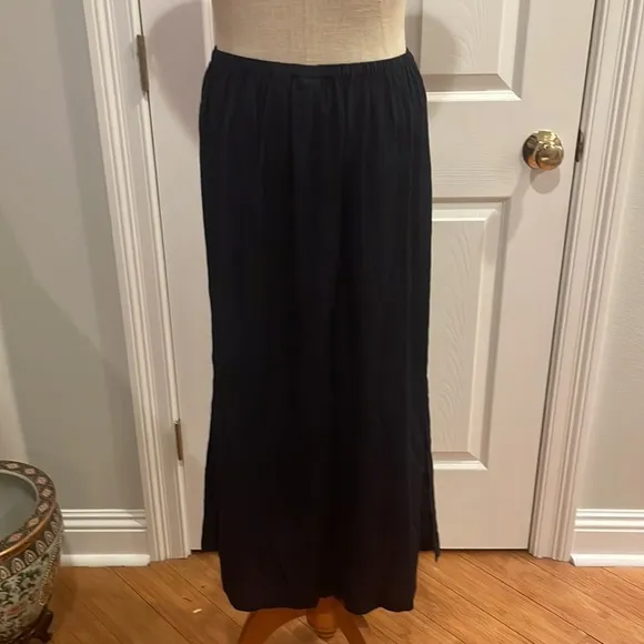 Valerie Stevens maxi skirt navy blue size PS Small Petite