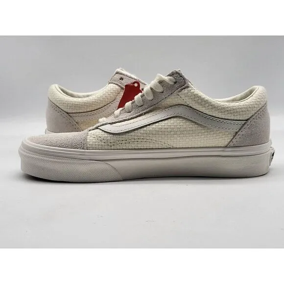 Vans Old Skool Marshmallow Womens Size 6 Cream White Athletic Shoes Sneakers