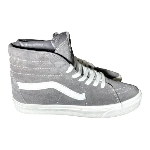 Vans Sk8-Hi Pig Suede Rabbit/Snow White Men Size 12
