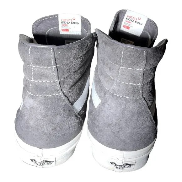 Vans Sk8-Hi Pig Suede Rabbit/Snow White Men Size 12