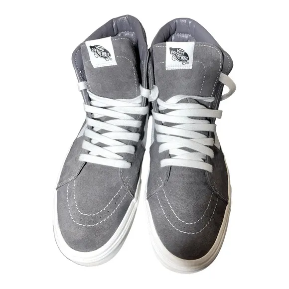 Vans Sk8-Hi Pig Suede Rabbit/Snow White Men Size 12