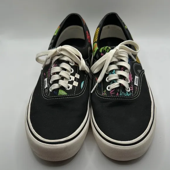 Vans Sz 12 Era Surf Black Graphic Sneakers