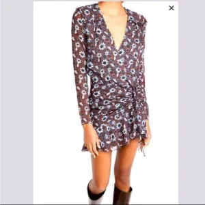 Veronica Beard Anjali Silk Floral Print Mini Dress Cottagecore Fairycore Sz 8