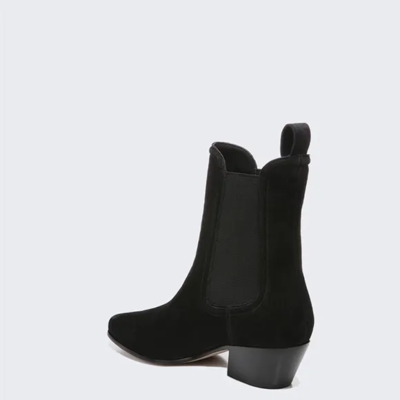 Veronica Beard Lada Black Suede Ankle Boots US 12