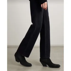 Veronica Beard Lada Black Suede Ankle Boots US 12