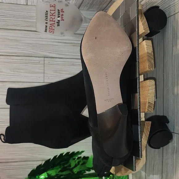 Veronica Beard Suede heel boots #428