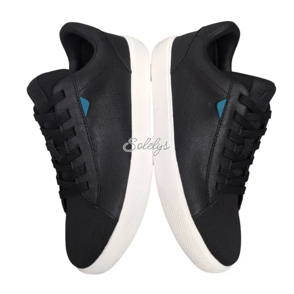 Vessi Soho 2 Black White Low Top Waterproof Vegan Leather Casual Sneaker Women 7
