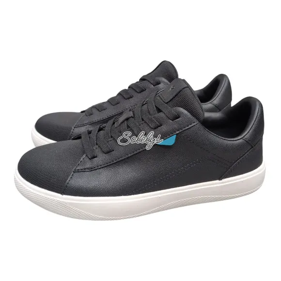 Vessi Soho 2 Black White Low Top Waterproof Vegan Leather Casual Sneaker Women 7