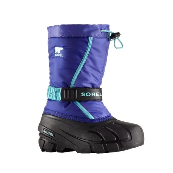 VGUC Sorel Flurry TP Insulated Waterproof Winter Snow Boots In Purple 4