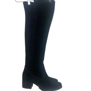 Vince Camuto 9.5 M Shianne 2 Stretch and Suede leather black over the knee