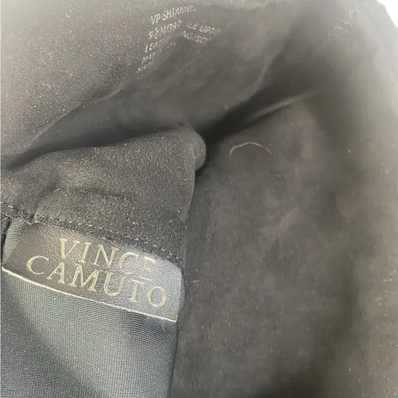 Vince Camuto 9.5 M Shianne 2 Stretch and Suede leather black over the knee