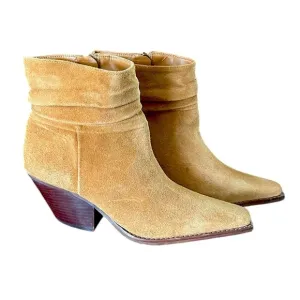 Vince Camuto Boots Slouched Suede Western Boots Nerlinji - size 8 1/2 M
